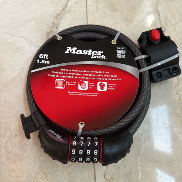 master lock Other - NEW Master Lock Cable Combination Lock, 6 ft.